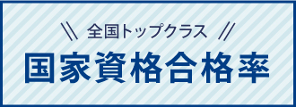 全国トップクラス 国家資格合格率